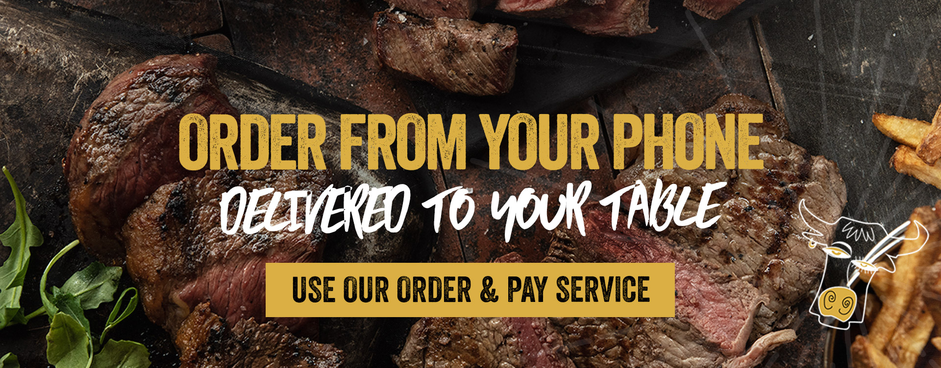 Order at table at Son of Steak Nottingham hero